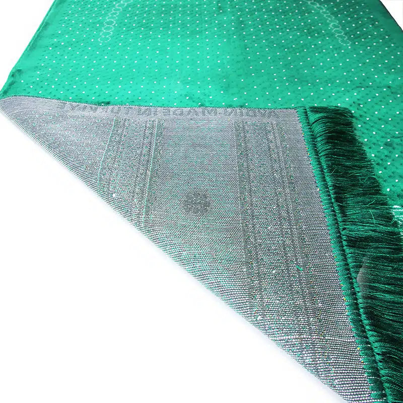Plus Secc Emerald Green With White Pattern  Prayer Mat