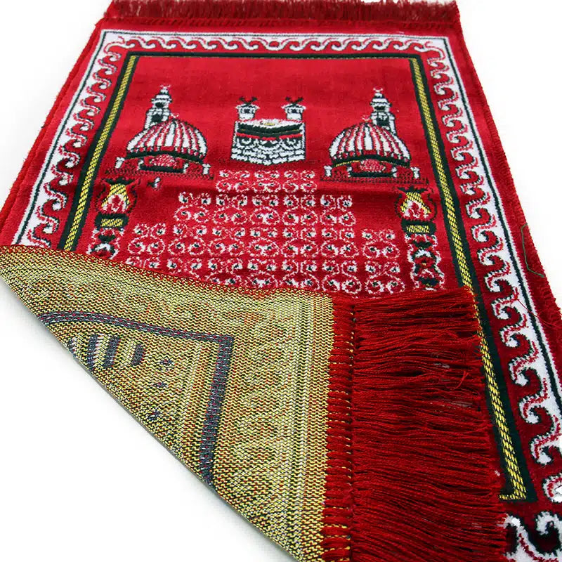 Kids Red Kaaba Sp.Hali Midi Prayer Mat