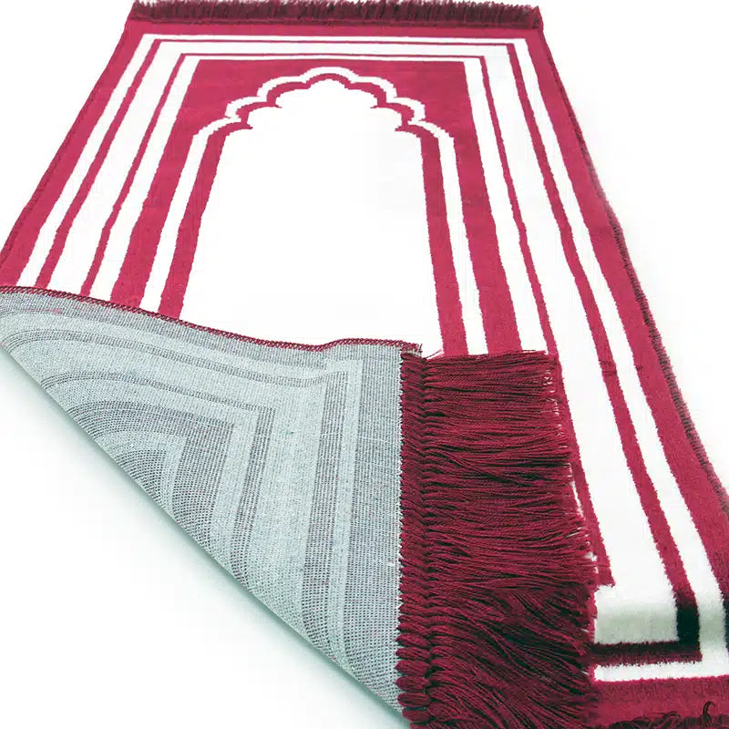 Kids Seccade Red And White Prayer Mat