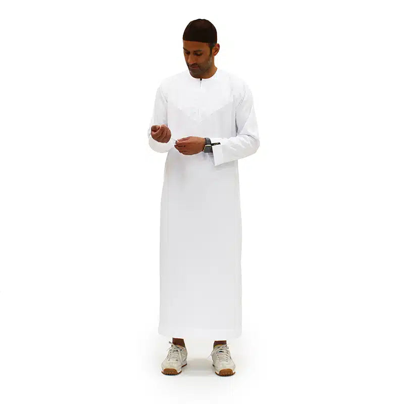 Omani Satin White Thobe ASM-K9 22