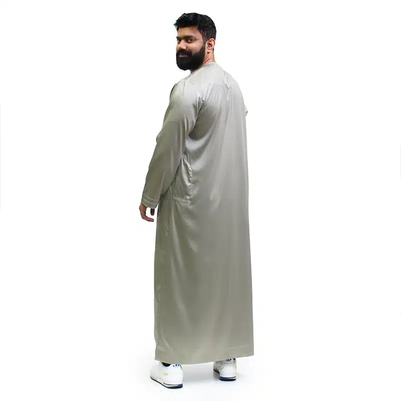 Omani Satin Light Green Thobe 1501-17