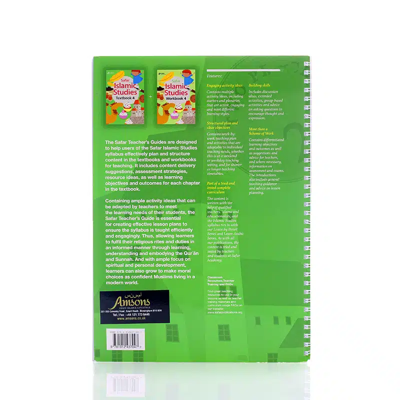 Safar Teacher's Guide For Islamic Studies 4