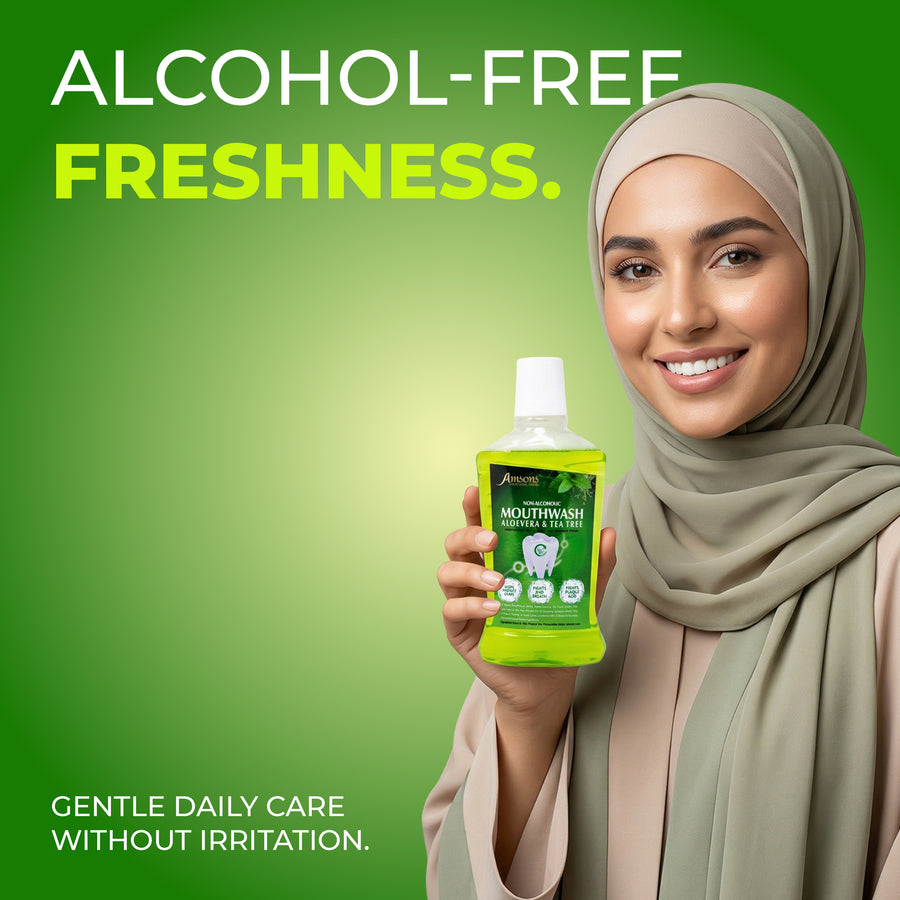 Non-Alcoholic Aloe Vera & Tea Tree Mouthwash