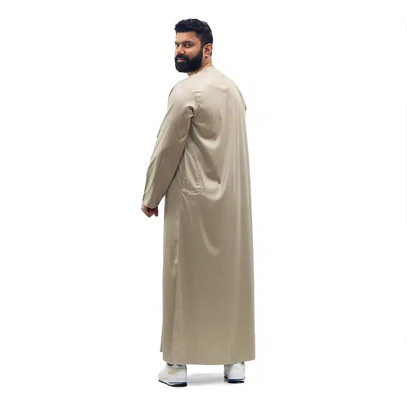 Omani Oat Satin Thobe ASM-K18 15