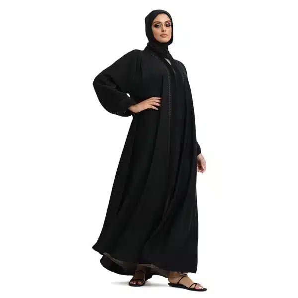 Sana Emirati Black Abaya