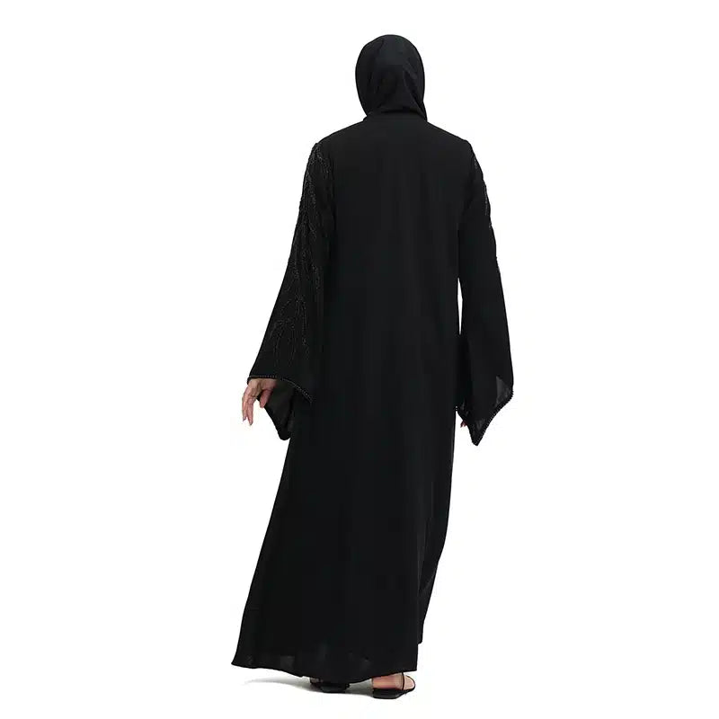 Black Embroidered Kimono