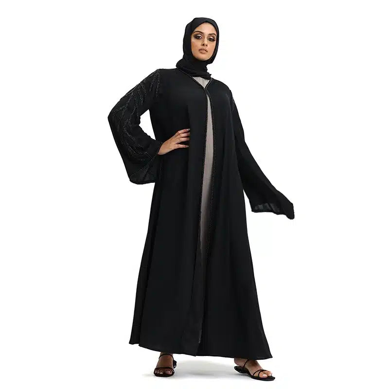 Black Embroidered Kimono