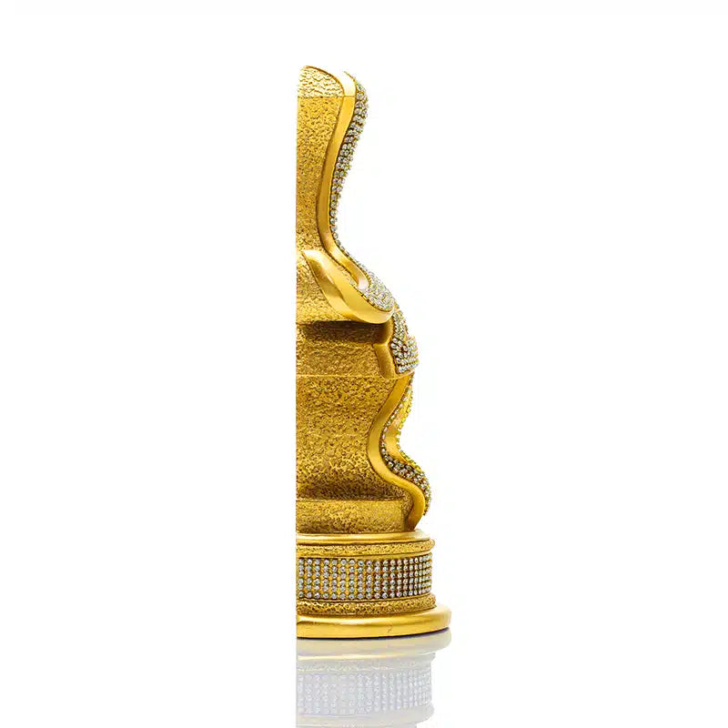 Gold Sculpted Allah & Muhammad Diamond Set 03508