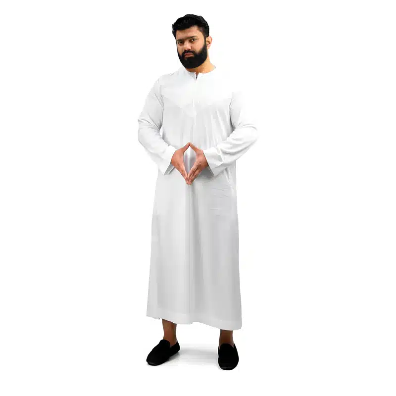 Omani White Thobe 0017-7 image 1