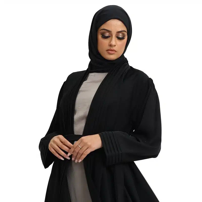 Sumiyyah Belted Black Kimono