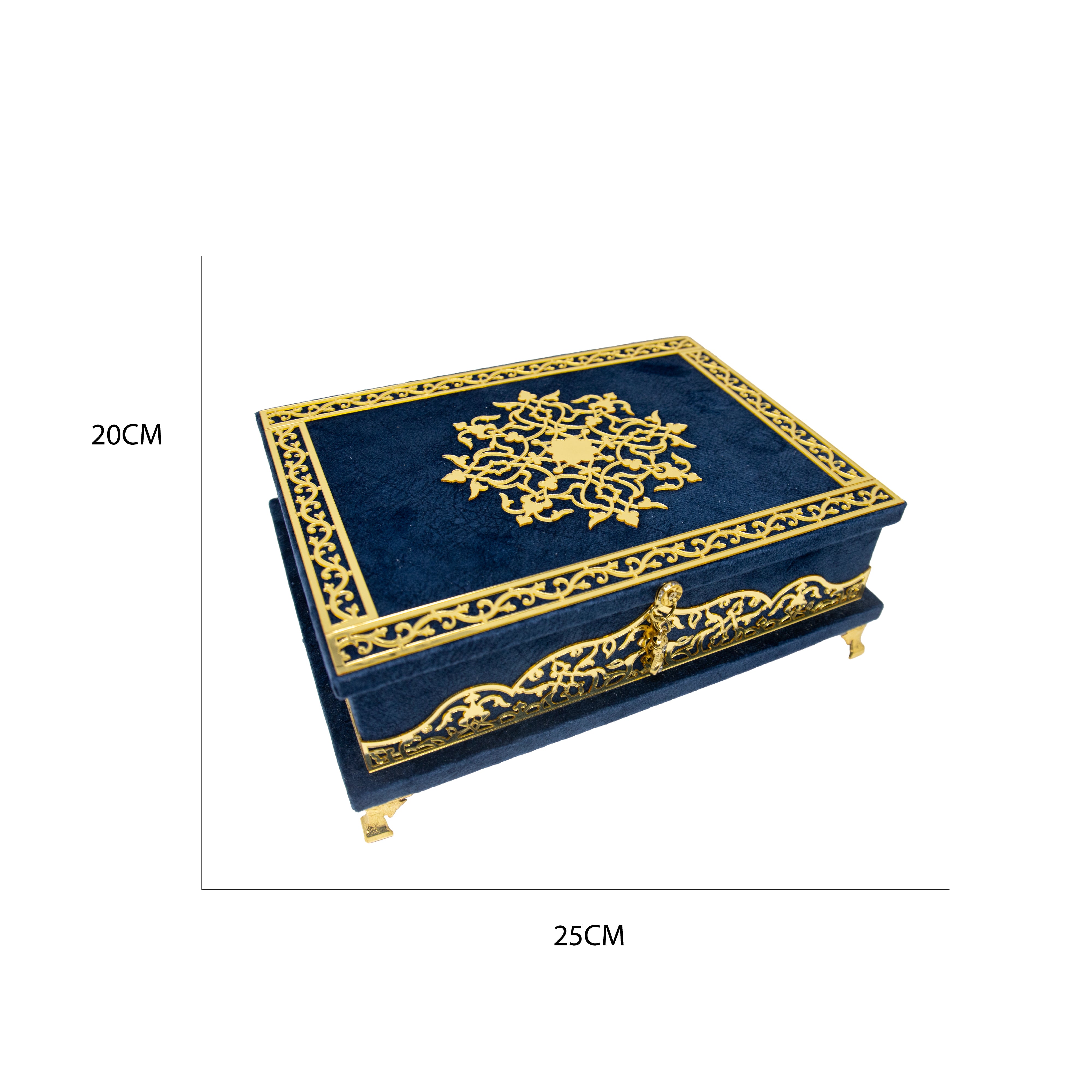 Limited Edition Quran Gift Set Navy Blue & Gold 0707
