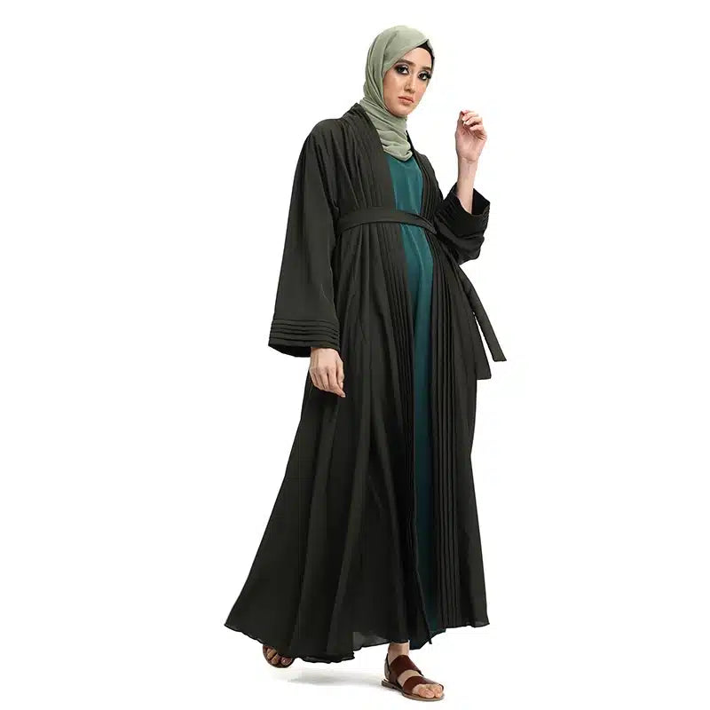 Sumiyyah Belted Avacado Kimono