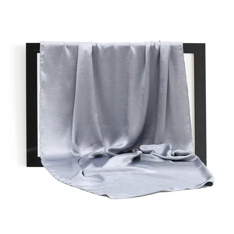 Silk Textured Silver Hijab