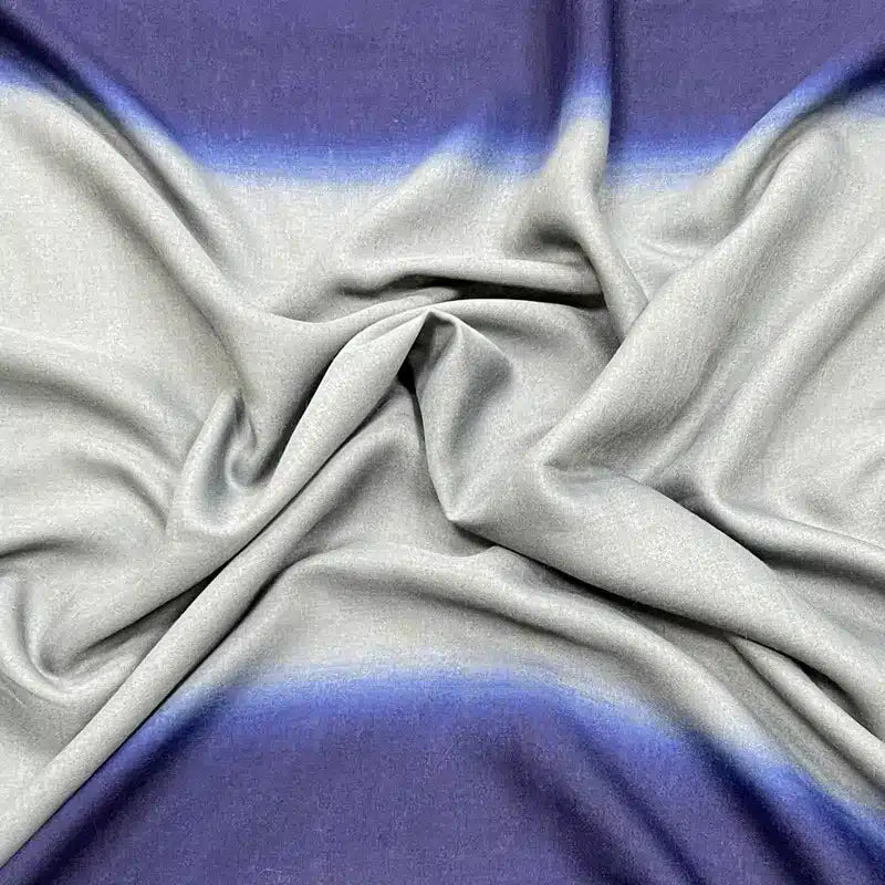 Ombre Navy Blue & Grey Cotton Hijab