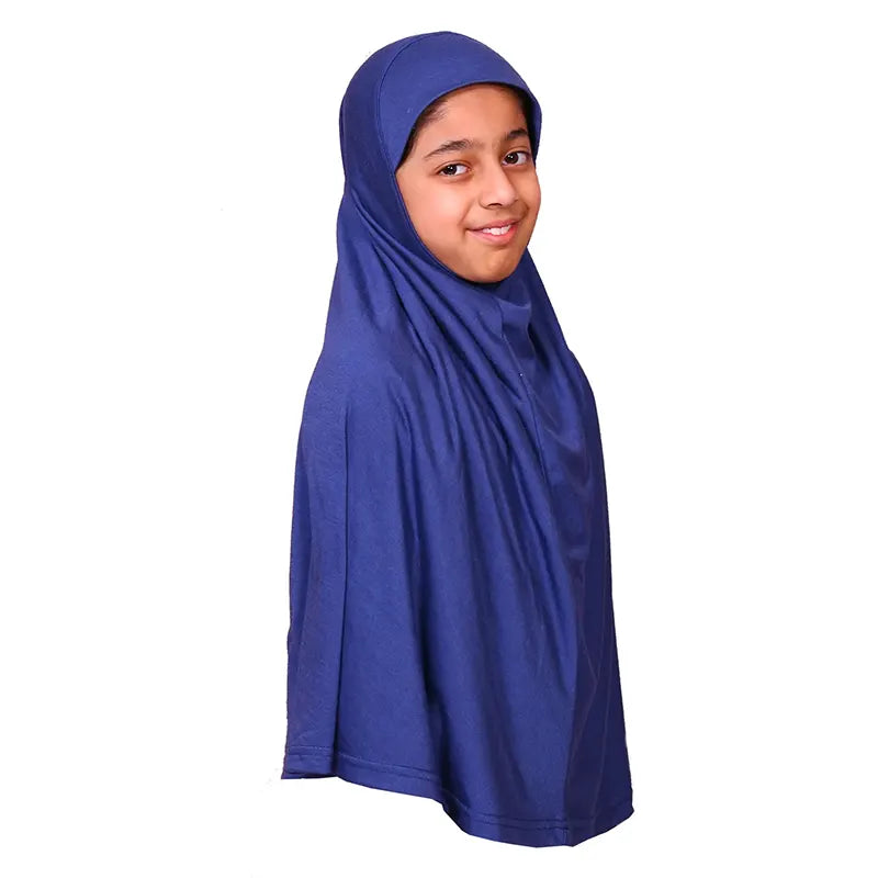 Blue Girls Hijab - XL Size