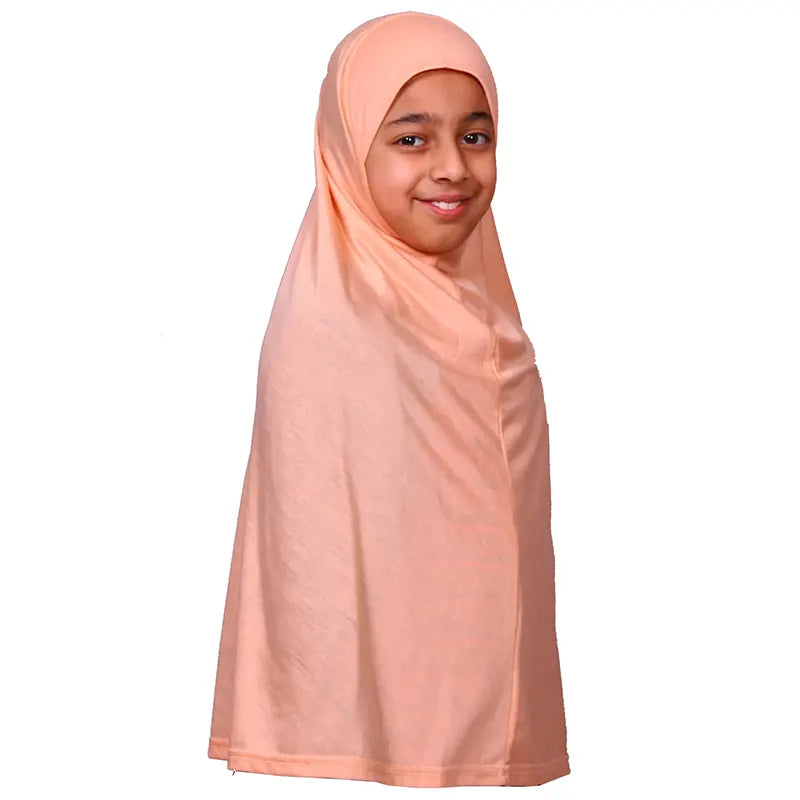 Peach Girls Hijab - XL/2XL/3XL