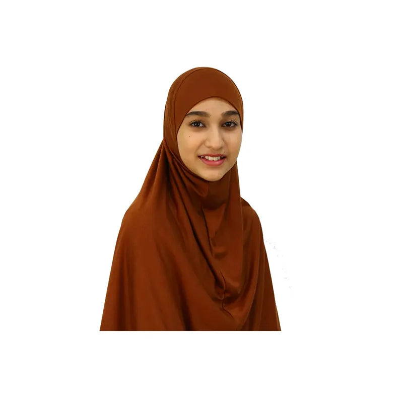 Brown Girls Hijab - Large Size
