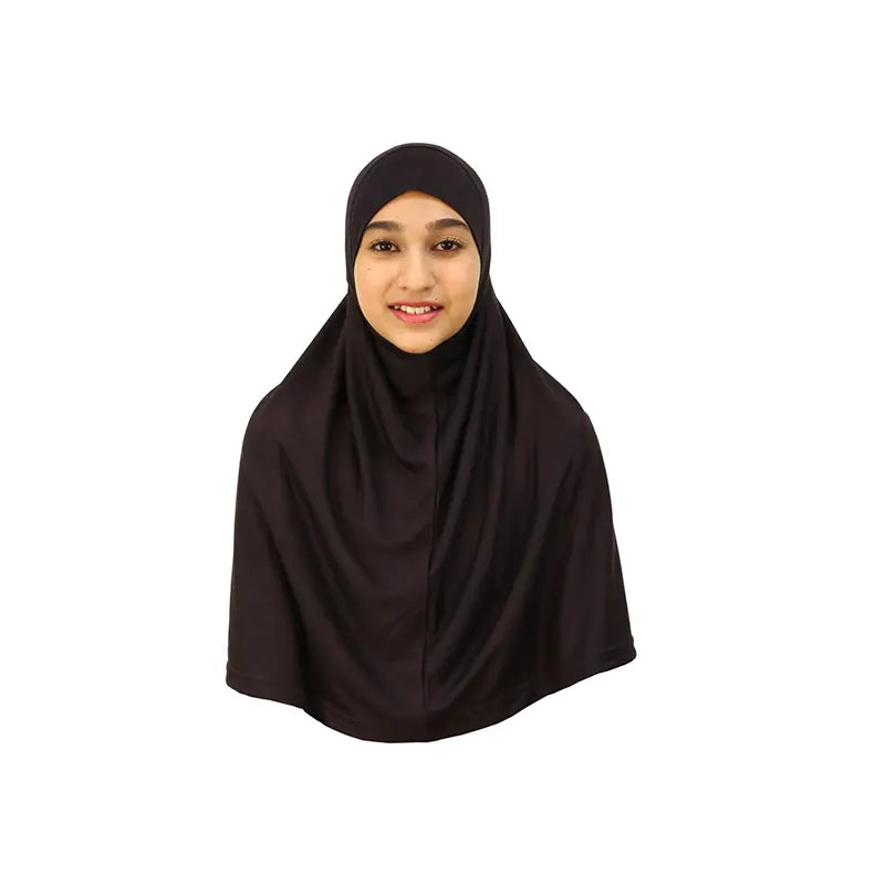 Chocolate Girls Hijab - Large Size