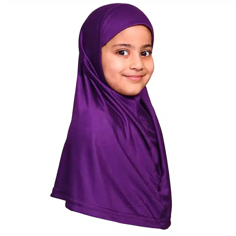 Girls Small Hijab Purple