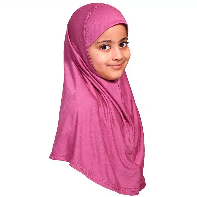 Raspberry Girls Hijab - Small Size