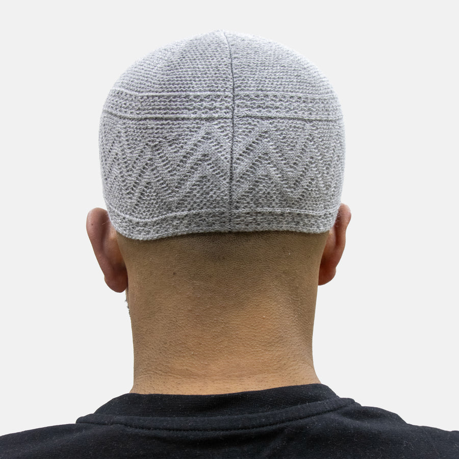 Mens Soft Chenille Prayer Hat Grey
