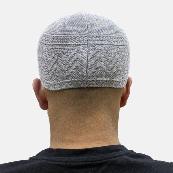 Mens Soft Chenille Prayer Hat Grey