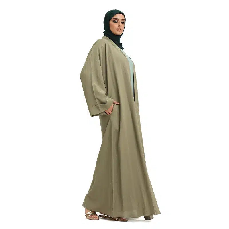 Green Linen Fabric Kimono