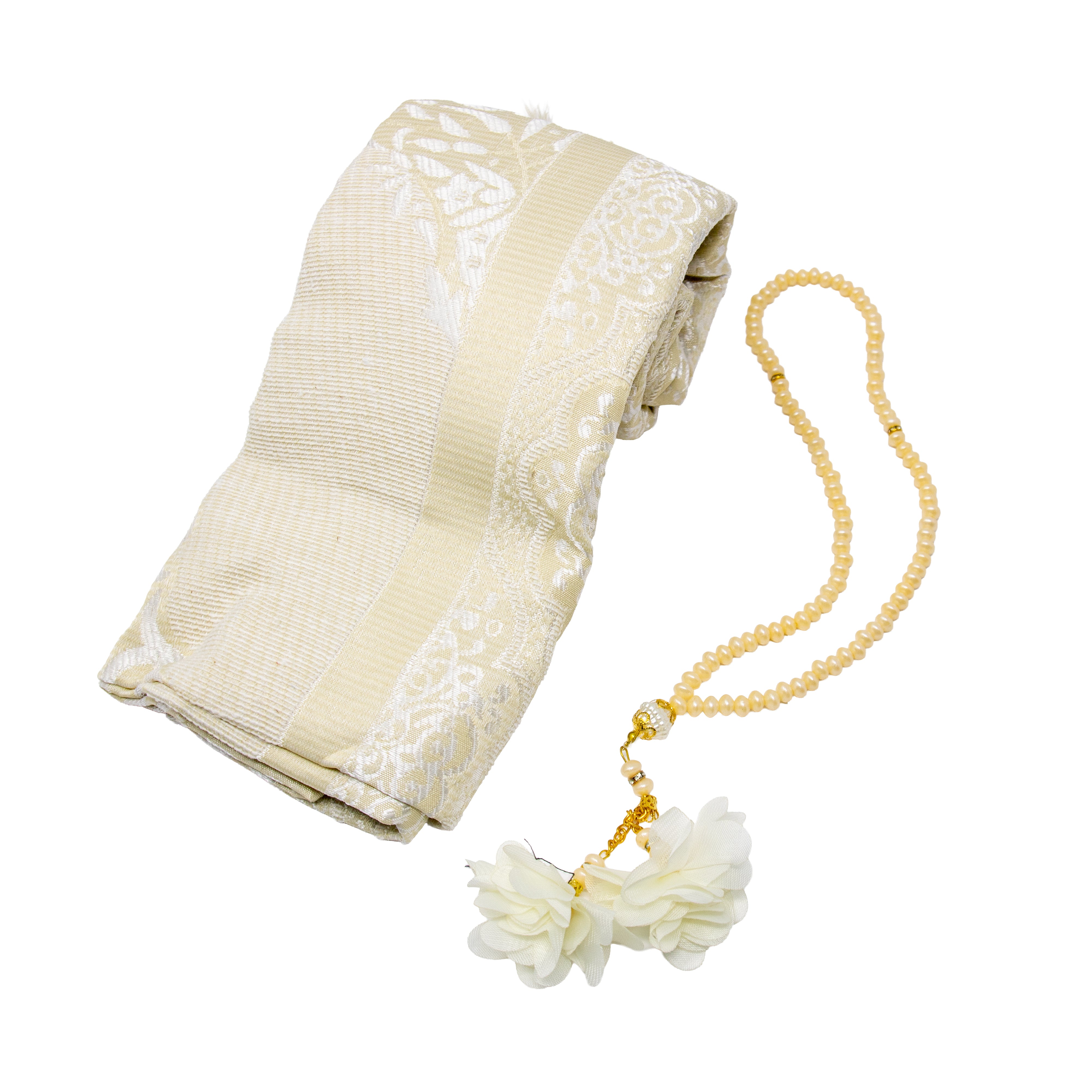 White Cylinder Kabah Prayer Set 1054