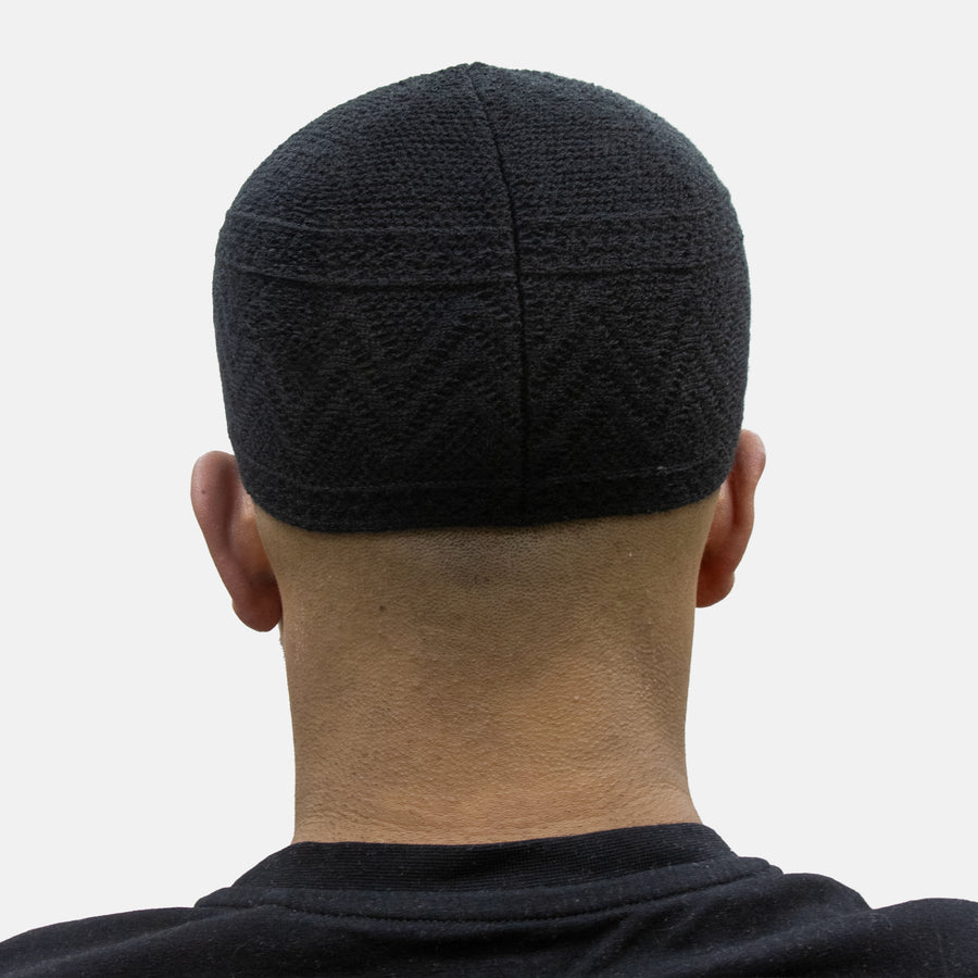 Mens Soft Chenille Prayer Hat Black