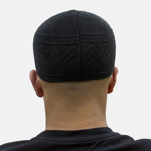 Mens Soft Chenille Prayer Hat Black