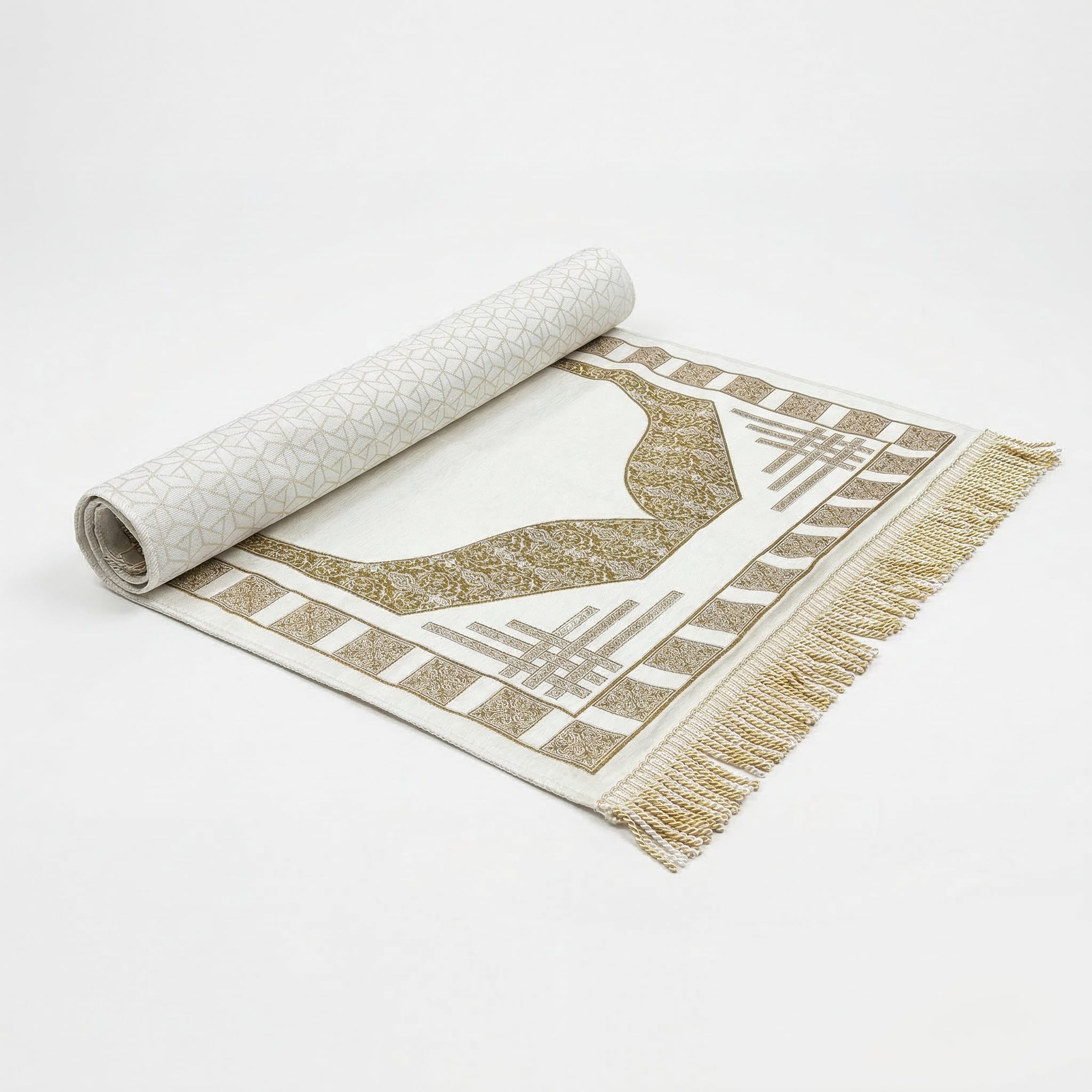 Luxury Chenille Prayer Mat 7045-11 Cream