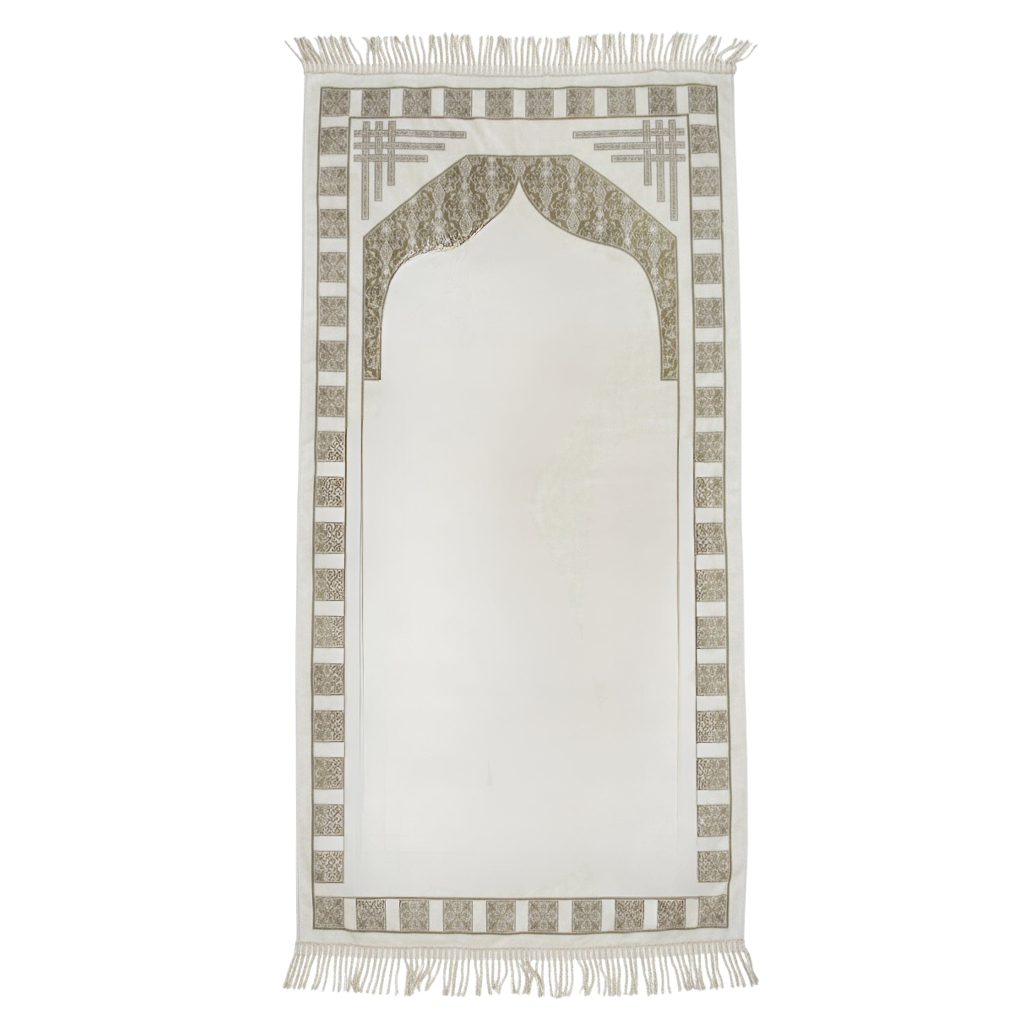 Luxury Chenille Prayer Mat 7045-11 Cream