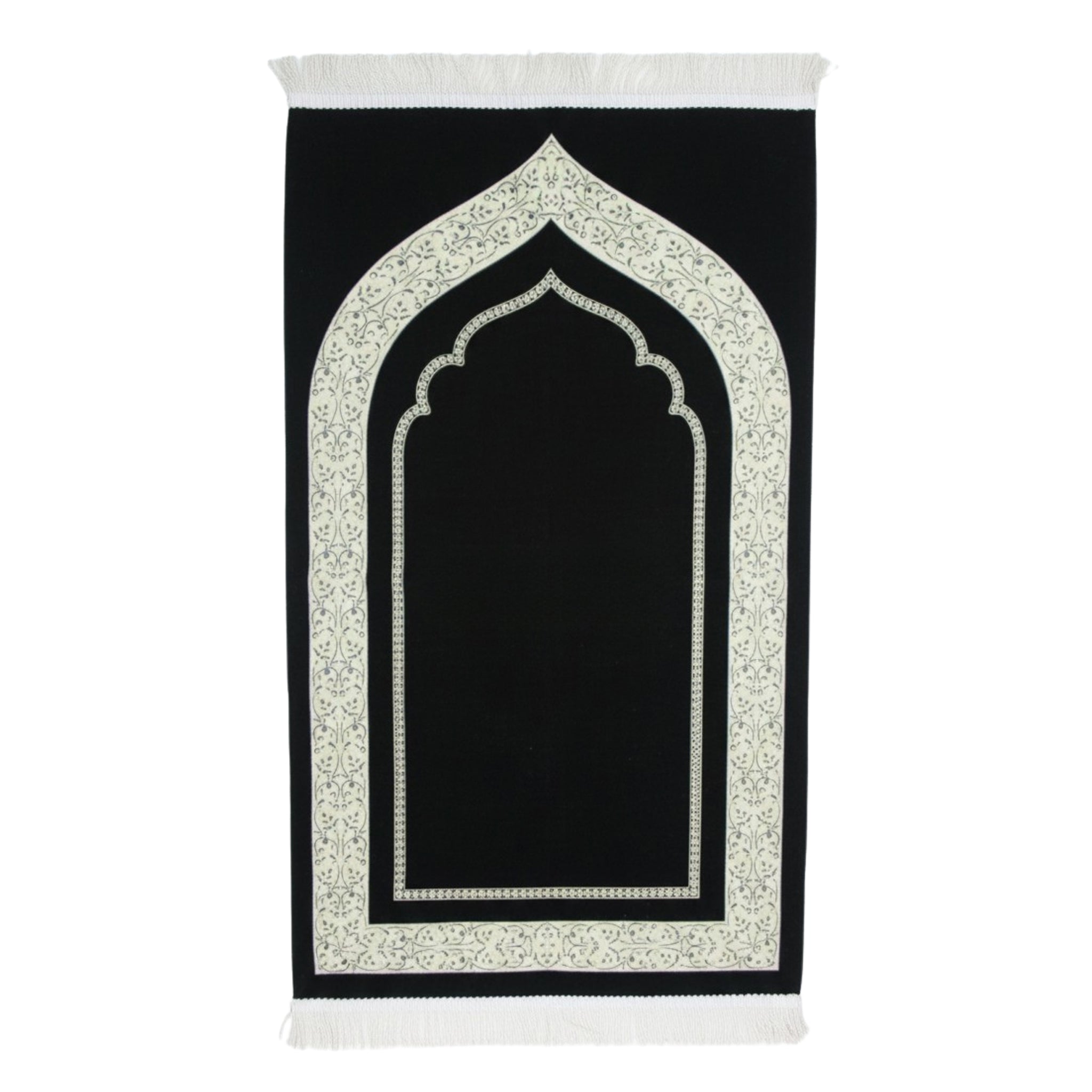 Luxury Chenille Asel Prayer Mat 11104-9 Black