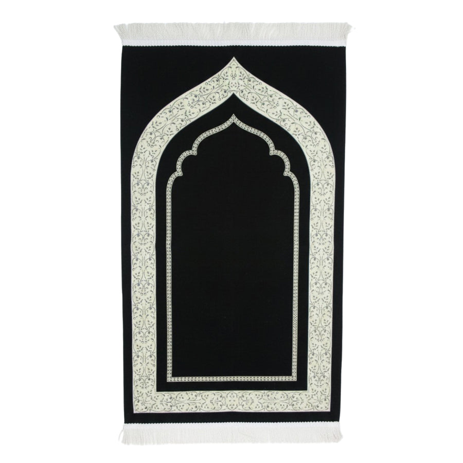 Luxury Chenille Asel Prayer Mat 11104-9 Black