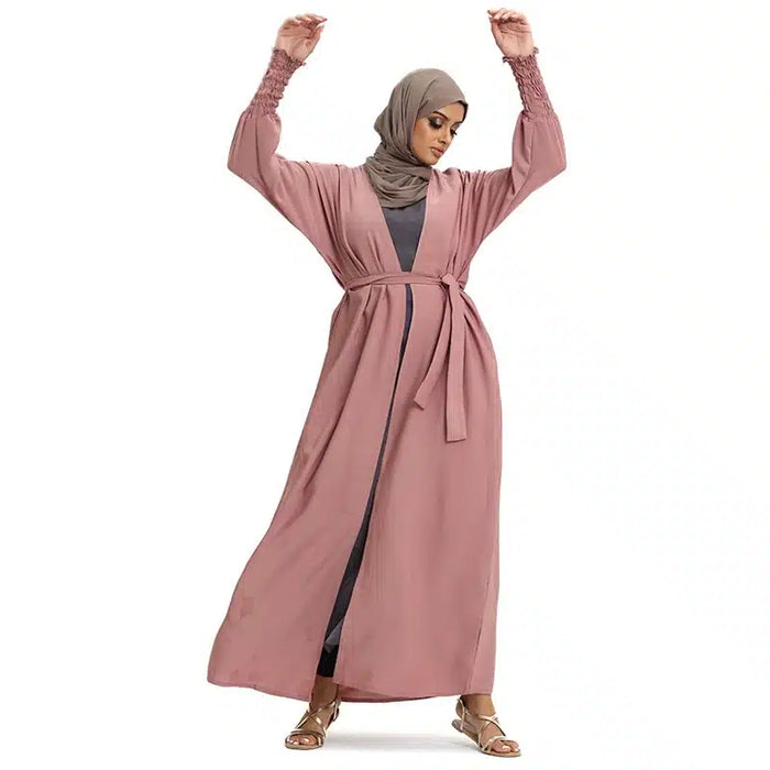 Elasticated Sleeve Blush Kimono