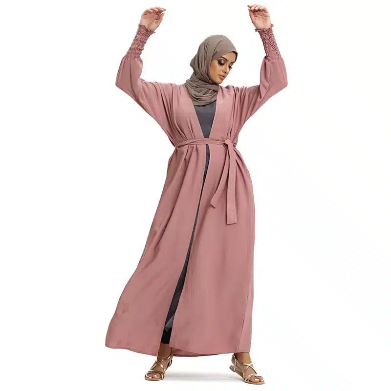 Elasticated Sleeve Blush Kimono