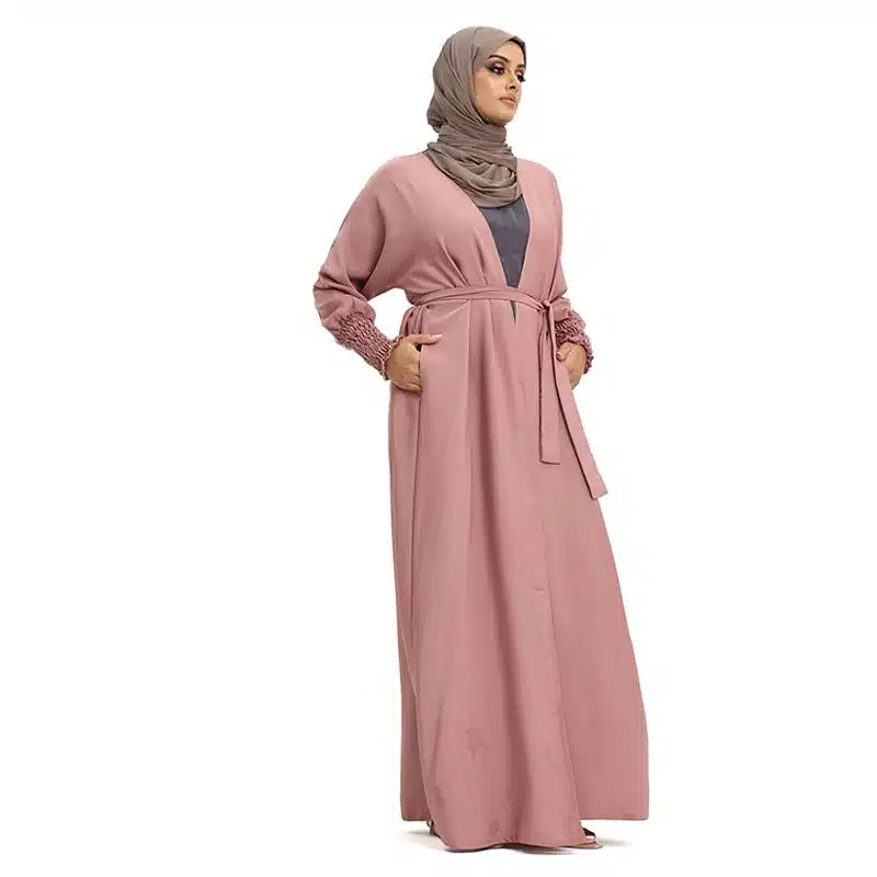 Elasticated Sleeve Blush Kimono