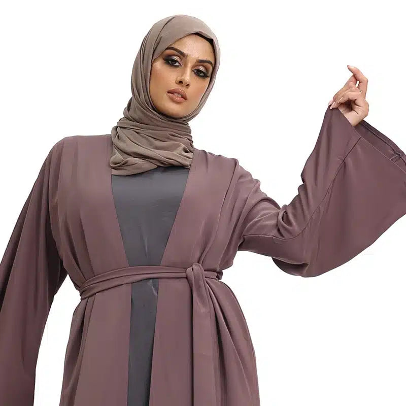 Naima Basic Mauve Kimono