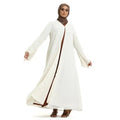 Hina Pearl Chiffon White Beaded Kimono
