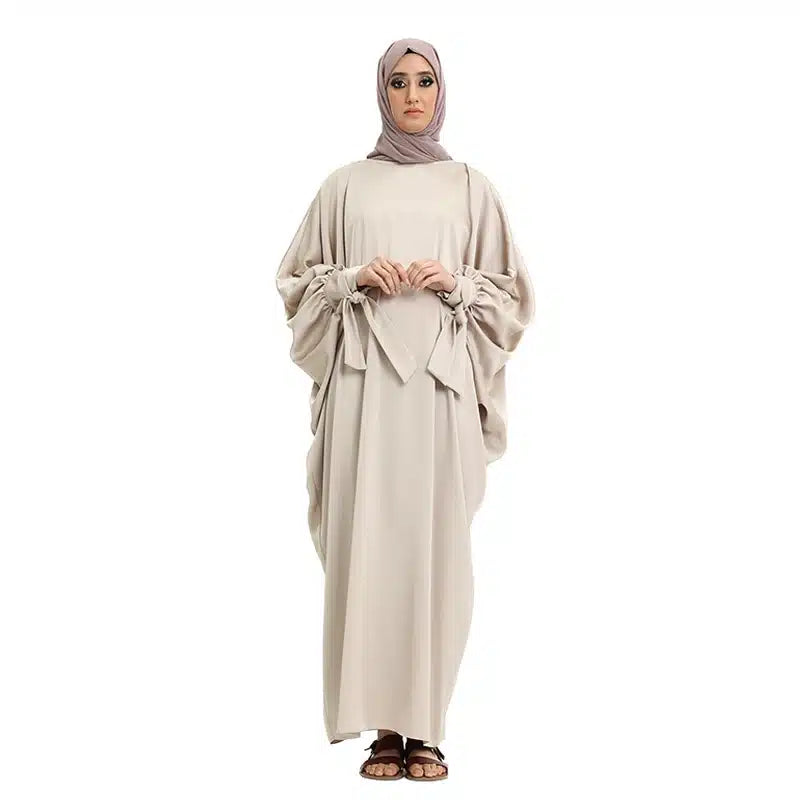 Women's Cuff Sleeve Batwing Champagne Abaya