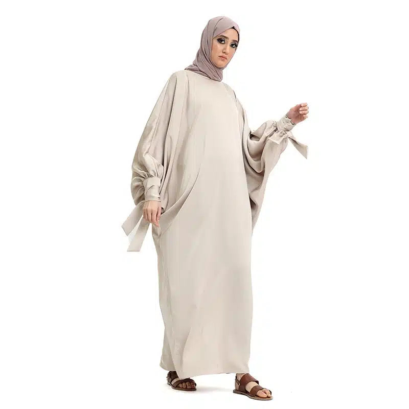 Women's Cuff Sleeve Batwing Champagne Abaya