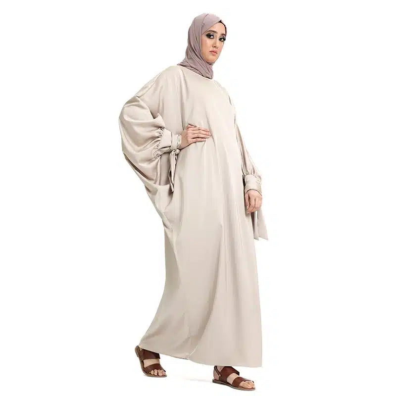Women's Cuff Sleeve Batwing Champagne Abaya