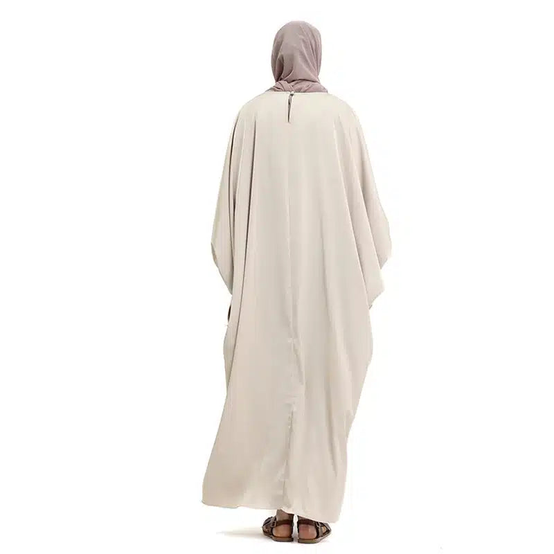 Women's Cuff Sleeve Batwing Champagne Abaya