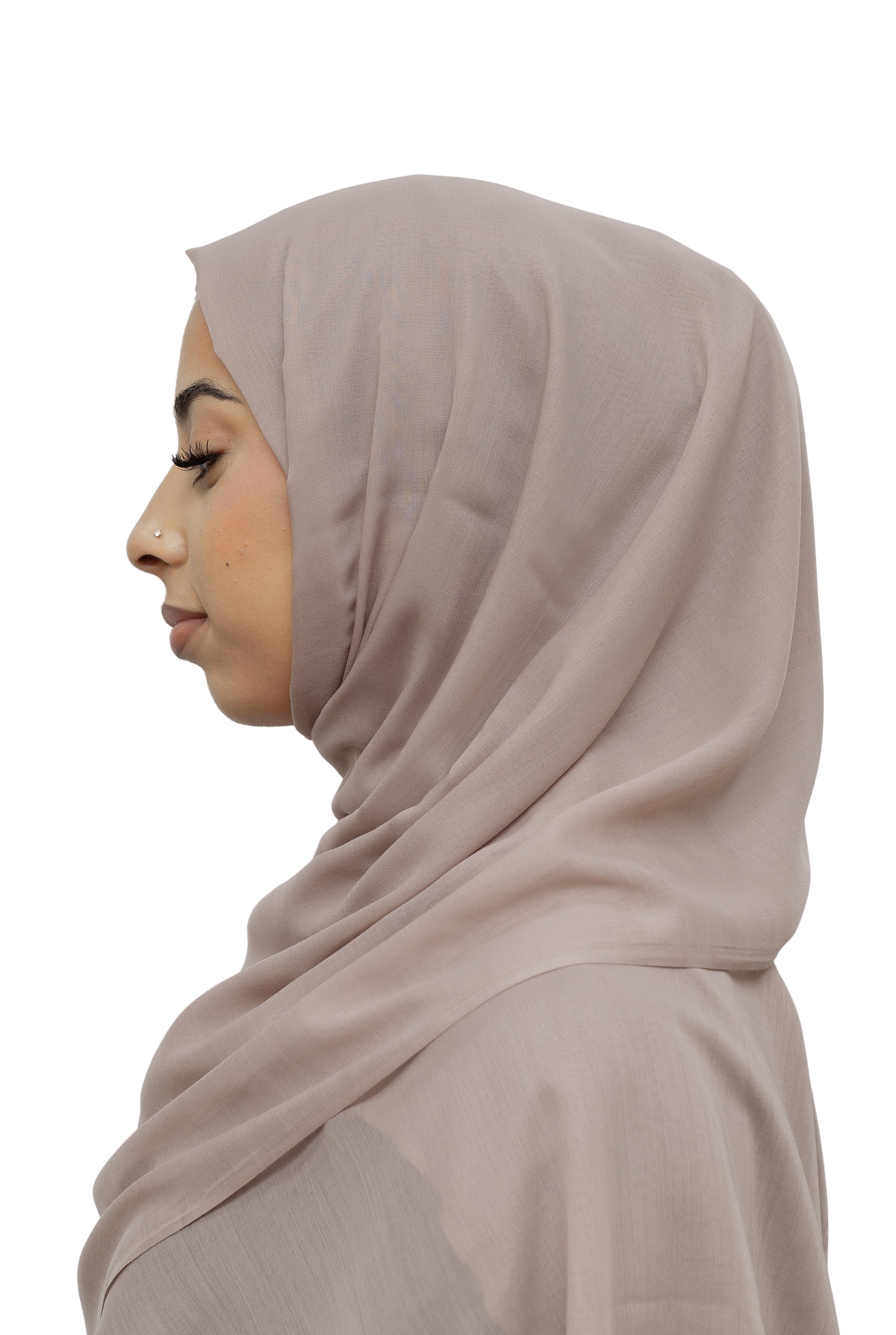 Exclusive Cotton Hijab Mink Col 123