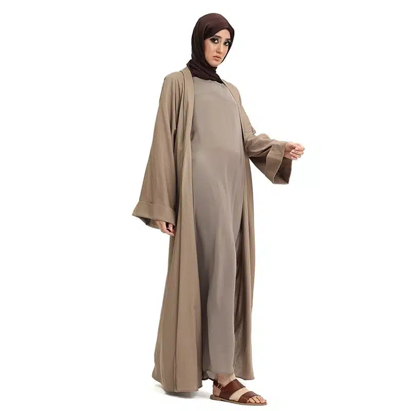 Caramel Linen Fabric Kimono