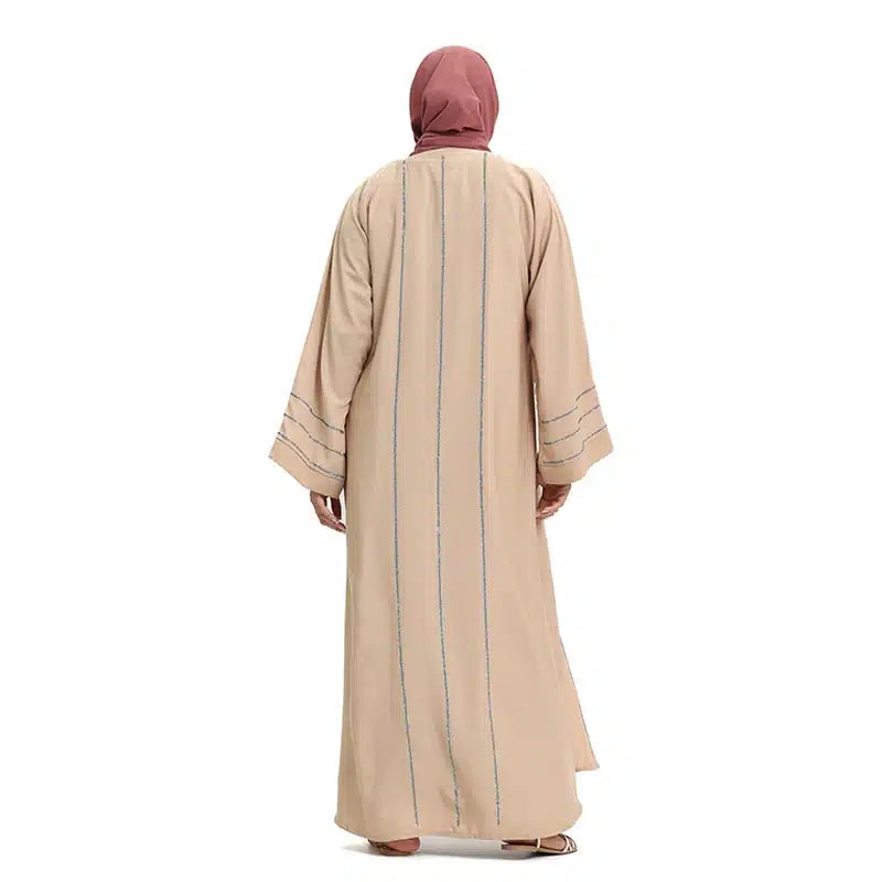 Eliya Sequenced Beige Kimono