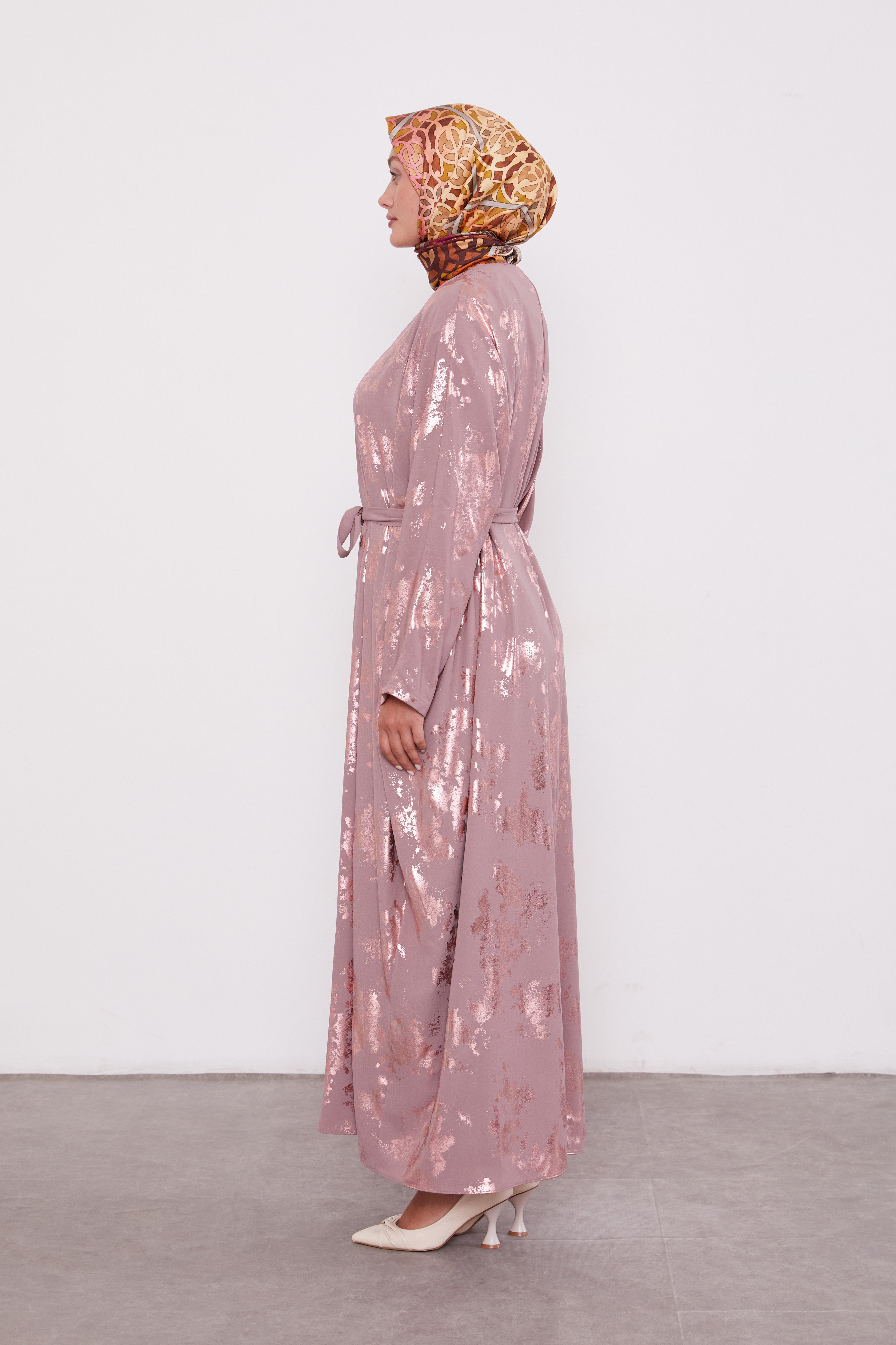 Shimmer Batwing Kimono Set Rose 520358