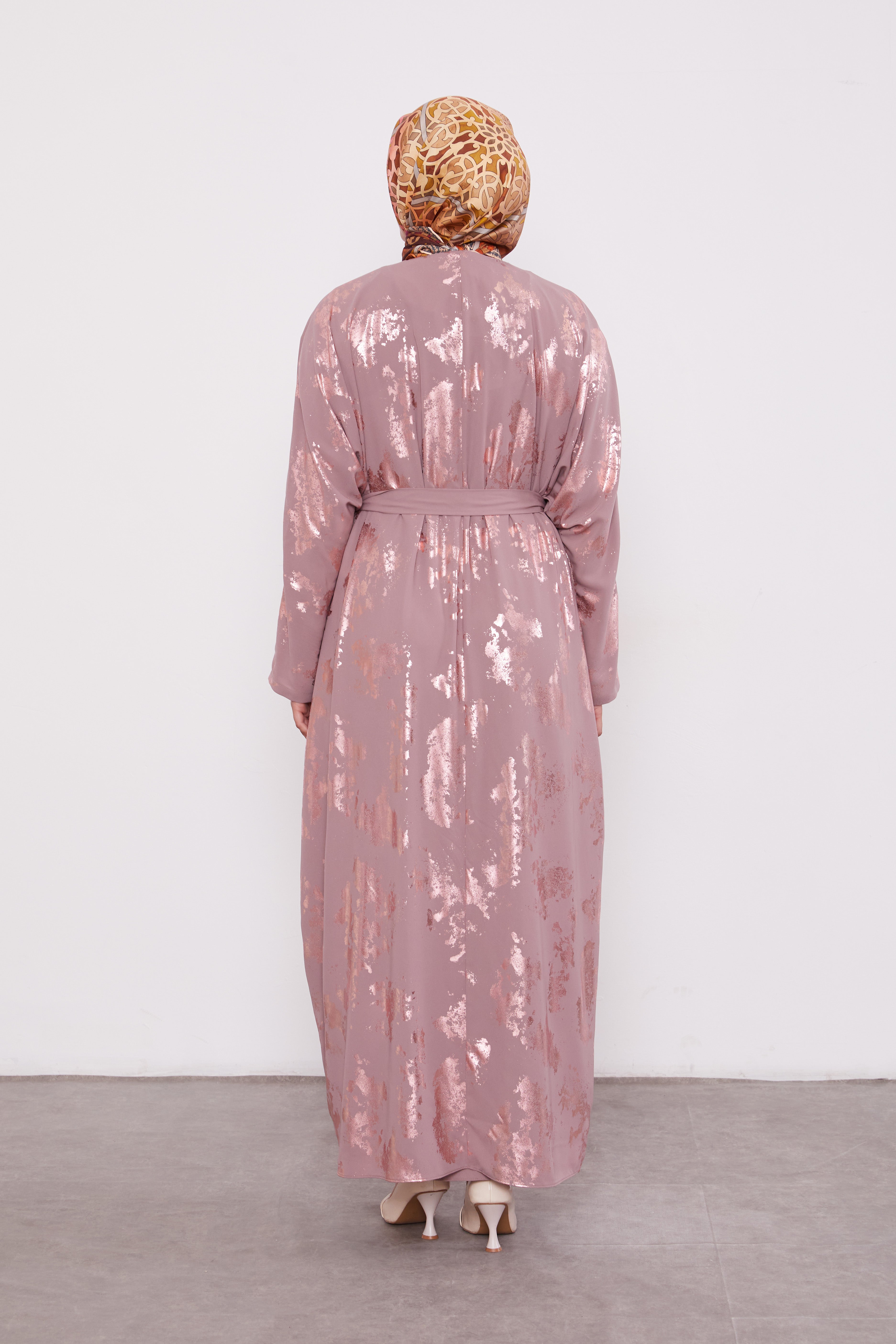 Shimmer Batwing Kimono Set Rose 520358