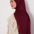 Modal Hijab Burgundy Col 15