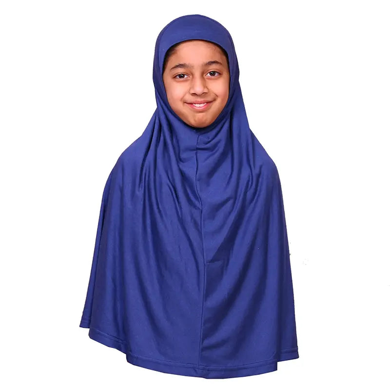 Blue Girls Hijab - XL Size